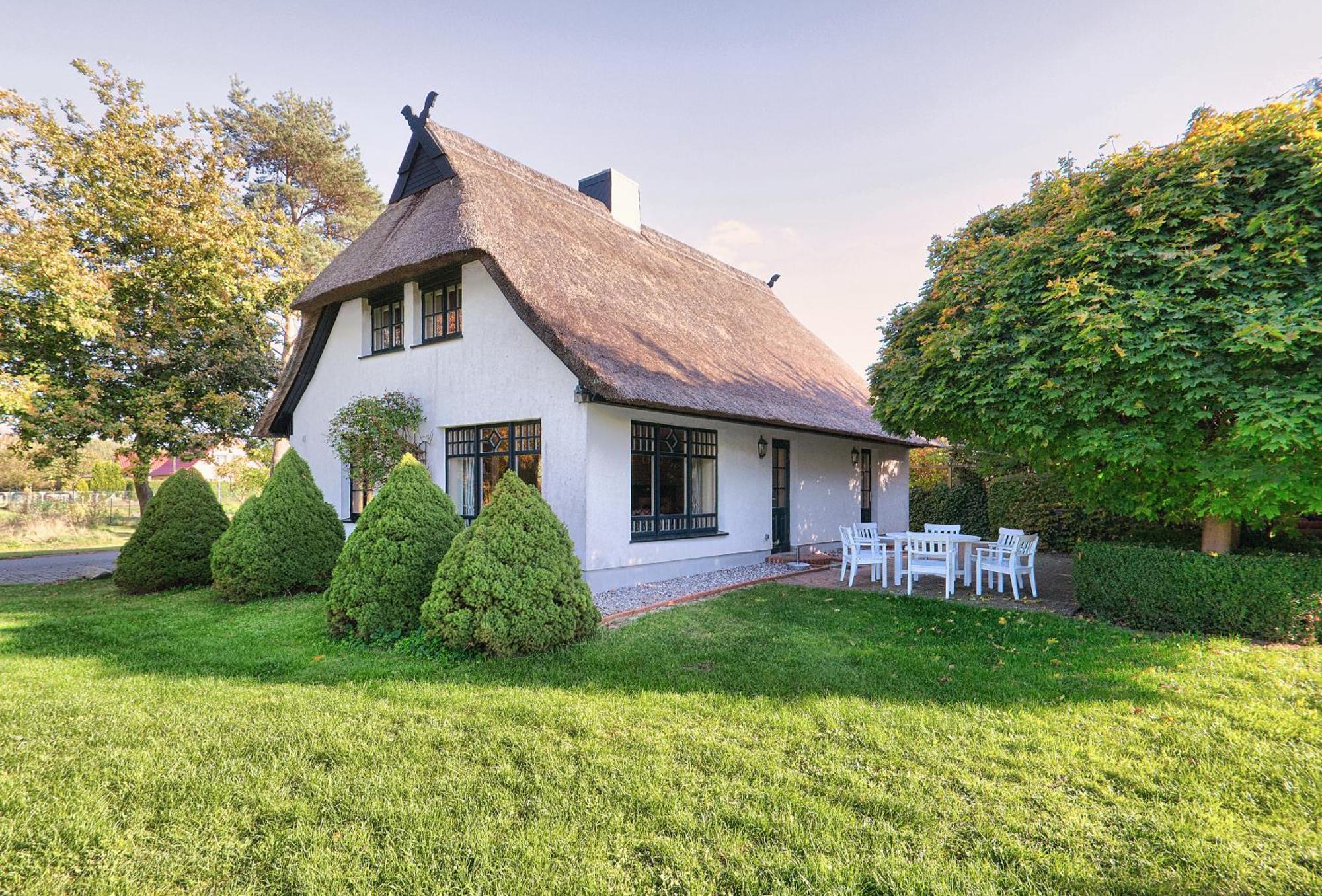 Reetdachhaus Mit Grossem Garten Und Kamin Marlow Kültér fotó